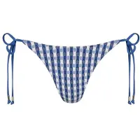 Seafolly Women's Bella Tie Side Rio Pant Parte inferiore bikini Donna (36, blu)