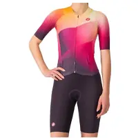Castelli Women's Free Sanremo Tri Suit S/S Tuta ciclismo intera Donna (XS, variopinto)