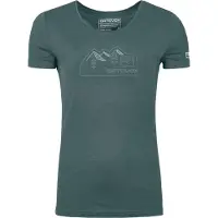 Ortovox Women's 150 Cool Vintage Badge T-Shirt Maglia merino Donna (XS, blu)