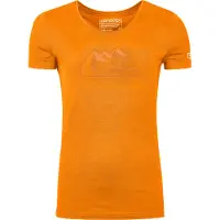 Ortovox Women's 150 Cool Vintage Badge T-Shirt Maglia merino Donna (S, arancione)