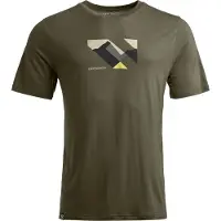 Ortovox 140 Cool Landscape T-Shirt Maglia merino Uomo (L, dark wild herbs)