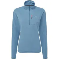 Mountain Equipment Women's Micro Zip Tee Pullover in pile Donna (34, blu)