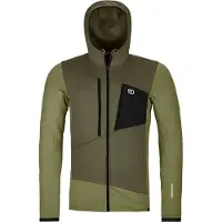 Ortovox Fleece Grid Hoody Giacca in pile Uomo (S, olivia)