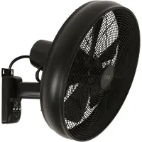 Beacon Lighting Ventilatore da parete Beacon Breeze, nero, Ø 41 cm