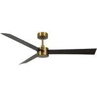 Beacon Lighting Ventilatore Beacon con luce Climate IV in ottone/noce, silenzioso