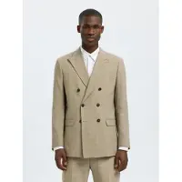Selected Giacca A Doppio Petto Uomini Beige 54