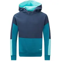 TROLLKIDS Kid's Rondane Sweater Felpa con cappuccio Bambini (140, blu)