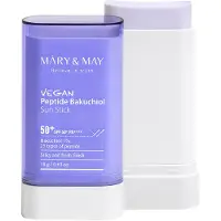 MARY & MAY Peptide Vegano Bakuchiol Sun Stick SPF 50+ 18g — Stick solare