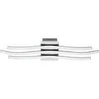 Eglo Plafoniera Moderna Roncade Led Alluminio Cromo H4,5Cm