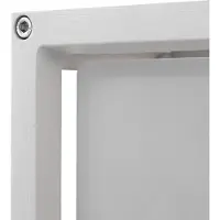 LUCANDE applique da esterno Aurelien, bianco, vetro, 12,5 cm, IP54