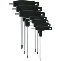 VAR Attrezzo Set Of 7 P Handled Hex Wrenches With Ball Ends