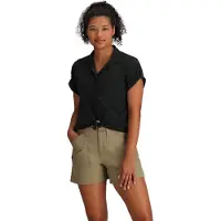 Royal Robbins Women's Spotless Evolution Meadow S/S Camicetta Donna (S, nero)