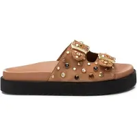 Carmela per donna. 16240101-CAMEL Sandali in pelle 162401 marrone (36), 1 a 3 cm, Nessuno, Casual
