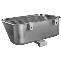 Zelvo Lavello in acciaio inossidabile, dimensioni 630 x 530 x 250 mm, capacità 55 litri, ideale per cantina o giardino