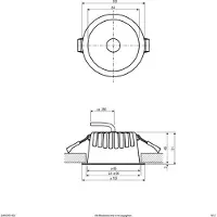 EVN C54N10011425, faretto da incasso, lampadina non sostituibile, 1 lampadina, LED, 10 W, 5700 K