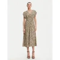 French Connection Lillian Drapped Front Dress Golden Olive Khaki Taglia: 8 | Abiti Midi Outlet | Donna | Marrone