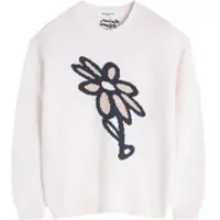 Maison Kitsuné Maglia a girocollo con grafica floreale
