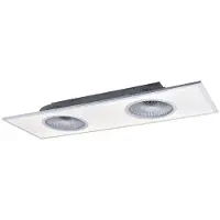 JUST LIGHT Ventilatore da soffitto LED Flat-Air, CCT, bianco, 120x40cm