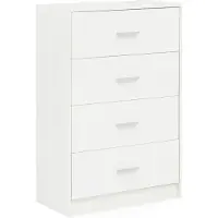KADIMA DESIGN Credenza lucida, 4 cassetti, moderna, senza tempo, versatile. 60x30x90 cm |