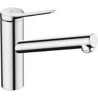 Hansgrohe Zesis M33 Mitigeur monocommandé pour cuisine ComfortZone 150, basse pression/chauffe-eau ouvert, 1 type de jet, saillie 220 mm, 74806000, 74806000