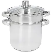 Kitchencraft Pentola Pasta With Steamer Insert Italian