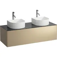 Laufen Tiroir Sonar en cours d'utilisation, 1 tiroir, adapté aux cuvettes de lavabo 812340, 812341, 812342, 812343, découpe à gauche et à droite pour le lavabo et le robinet, H4054280341401, H4054280341401