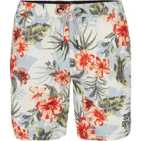 Superdry per uomo. M3010242A Costume da bagno con stampa hawaiana multicolore (XXL), Beachwear, Polister riciclato, Sostenibile