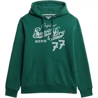 Superdry Felpa Con Cappuccio Leather&boot Co Script