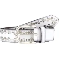 Vanzetti Cintura Vera Pelle 110 cm bianco