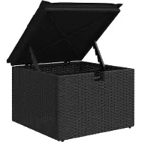 vidaXL Set di divani da giardino a 8 pezzi con cuscini in rattan nero