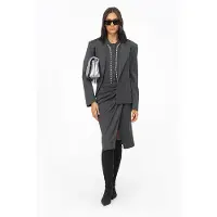 Pinko Gobots Skirt Ghost Grey Taglia: 38 | Minigonne Outlet | Donna | Grigio