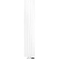 LuxeBath Design radiatore a pannello Stella attacco centrale 260 x 1400 mm bianco con set di allacciamento incl. termostato parete ad angolo, piatto, senza elemento riscaldante