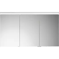 Burgbad Lin20 armoire de toilette éclairage LED, 3 portes, porte du milieu butée à gauche 1200x700x170mm, SPQK120RF5363, SPQK120RF5363