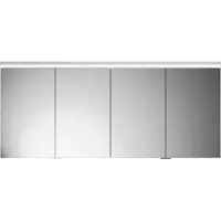 Burgbad Lin20 Armoires de toilette avec éclairage LED, 4 portes, 1600x700x170mm, SPQK160F5381, SPQK160F5381