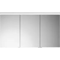 Burgbad Lin20 armoire de toilette éclairage LED, 3 portes, porte du milieu butée à gauche 1200x700x170mm, SPQK120RF5381, SPQK120RF5381