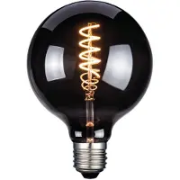 FH Lighting Lampadina LED, E27, G125, colore fumo, 4 W, 1800 K, 60 lm