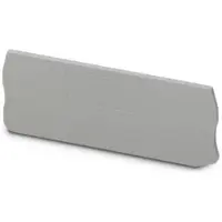 Phoenix Contact Coperchio di chiusura D-ST 2,5-QUATTRO-MT, colore grigio, materiale: poliammide (PA), compatibile con morsetti di separazione a lama