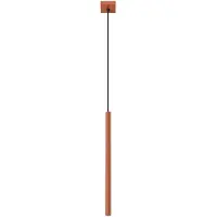 Sollux Lampada a sospensione PASTELO 1 rosso ocra 1xG9 8W acciaio 114x8x8cm
