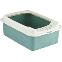 Rotho MyPet Litter box with edges - - BONNIE - 57.2 x 39.3 x 20.9 cm - Green