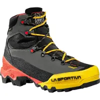 La Sportiva - Scarpe da alpinismo in GORE-TEX - Aequilibrium LT GTX Black/Yellow per Uomo in Pelle - Taglia 42 - Nero