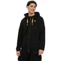FILA Oversize Terry Fabric Hoodie Black Taglia: S | Felpe con cappuccio Outlet | Unisex | Nero