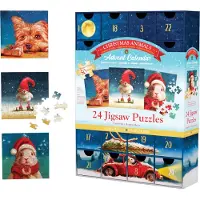 Sonstige Verlage Calendario dell'Avvento a puzzle - Animali di Natale. 1200 pezzi