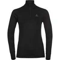 Odlo - Maglia termica - BL Top Turtle Neck LS Half Zip Active Warm Eco W Black per Donne - Taglia L - Nero