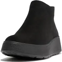 FitFlop per donna. GM3-090 Stivaletti in pelle nera F-Mode (40), Nero, 3 a 5cm, Cerniera, Casual
