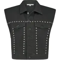 Circle of trust Lucy Gilet Washed Nero Taglia: L | Gilet Outlet | Donna