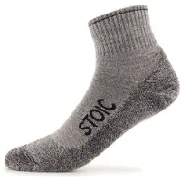 Stoic Wool Silk Hiking Quarter Socks Calze merino (36-38, grigio)