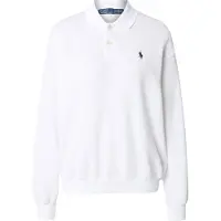 Ralph Lauren per donna. 211965097002 Polo in felpa leggera bianco (XS), Casual, Cotone, Manica lunga