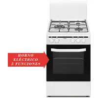 Vitrokitchen Cucina A Gas Con Forno Cb5535bne 3 Fuochi
