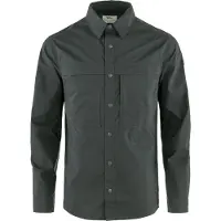 Fjällräven Abisko Trail Shirt L/S Camicia Uomo (S, grigio)
