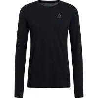 Odlo Baselayer Top Crew Neck L/S Merino 200 Intimo lana merinos Uomo (XXL, nero)
